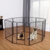 8 Metal Panel Heavy Duty Pet Playpen Dog Fence with Door 40 Inch