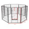 8 Metal Panel Heavy Duty Pet Playpen Dog Fence with Door 40 Inch