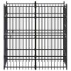 Outdoor Dog Kennel Steel 19.8 ft¬≤