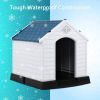 Dog House Made of Plastic with Ventilation System and Fastening Device