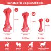 Dog Chew Toy Dog Teething Toy Dog Chew Bone with Beef Flavor Suitable for Aggressive Chewers Small Medium Large Dogs